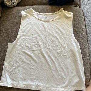 women’s xs fabletics cropped tank top